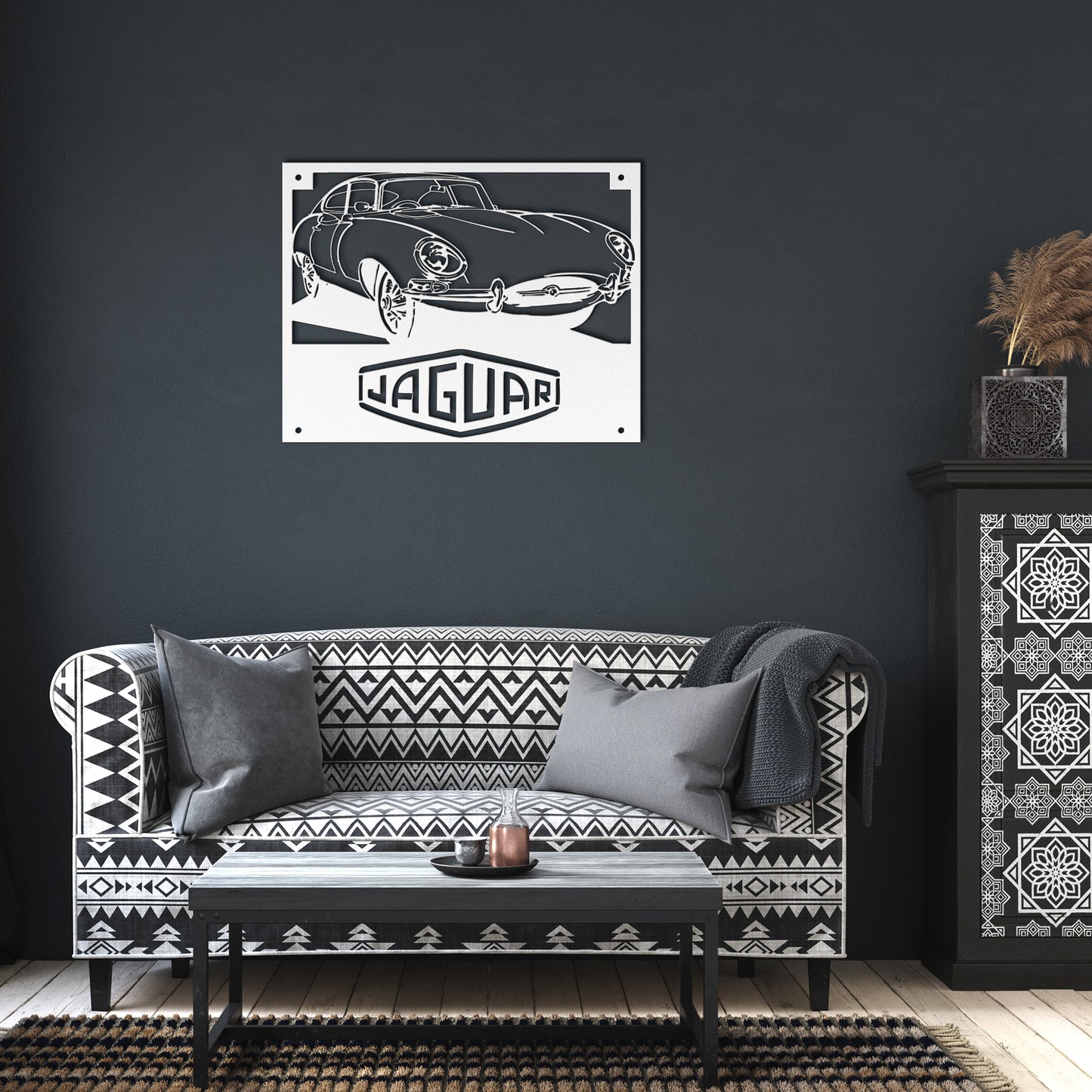 Jaguar_XKE_Coupe_Metal_Wall_Art_White_Dark_Living_Room_Mockup.png