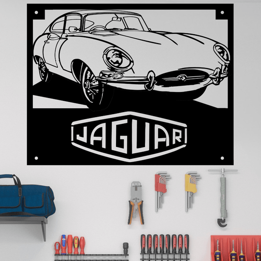Jaguar XKE Coupe Wall Art - Country Proud USA