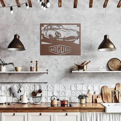 Jaguar_XKE_Coupe_Metal_Wall_Art_Copper_Rustic_Kitchen_Mockup