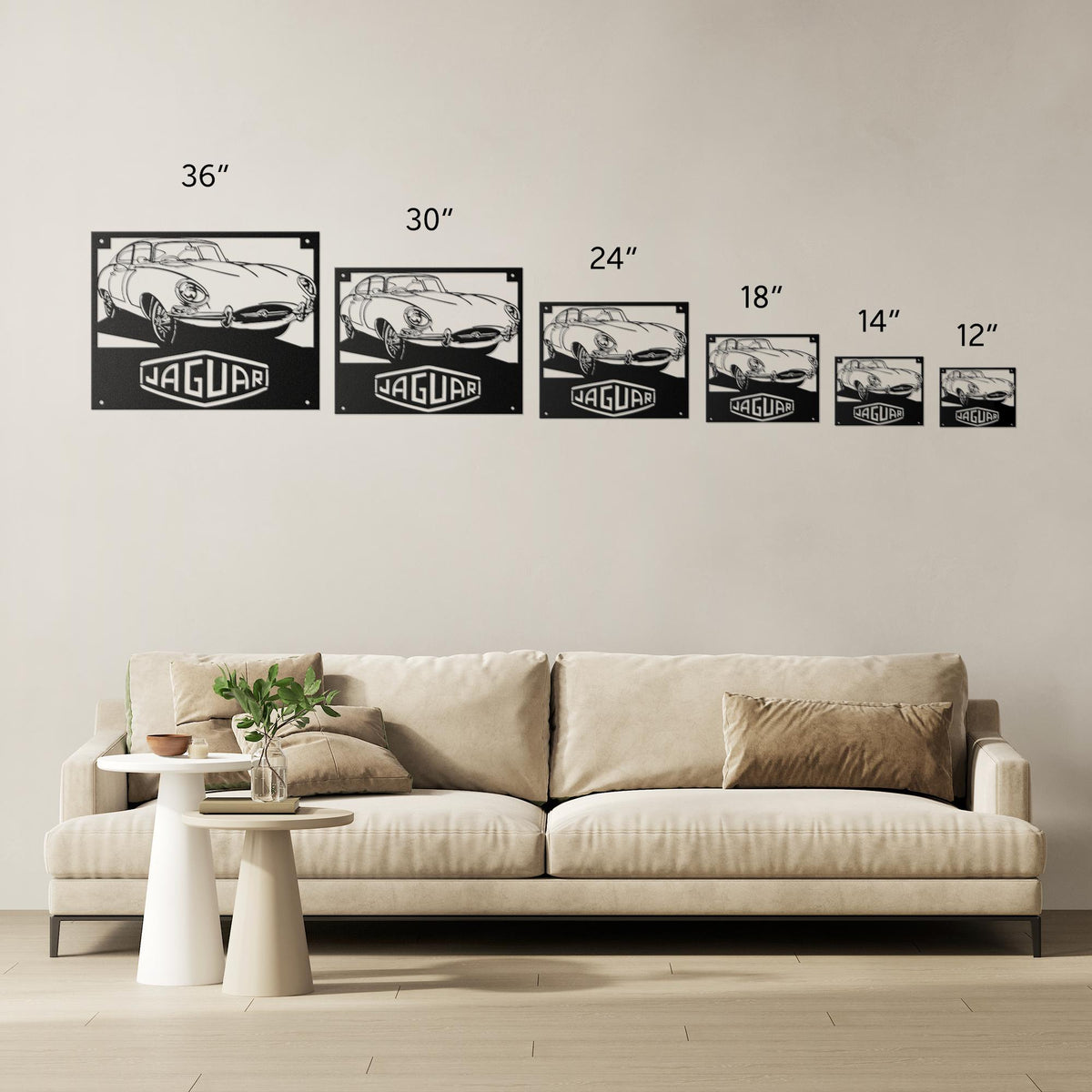 Jaguar_XKE_Coupe_Metal_Wall_Art_Size_Options_Mockup