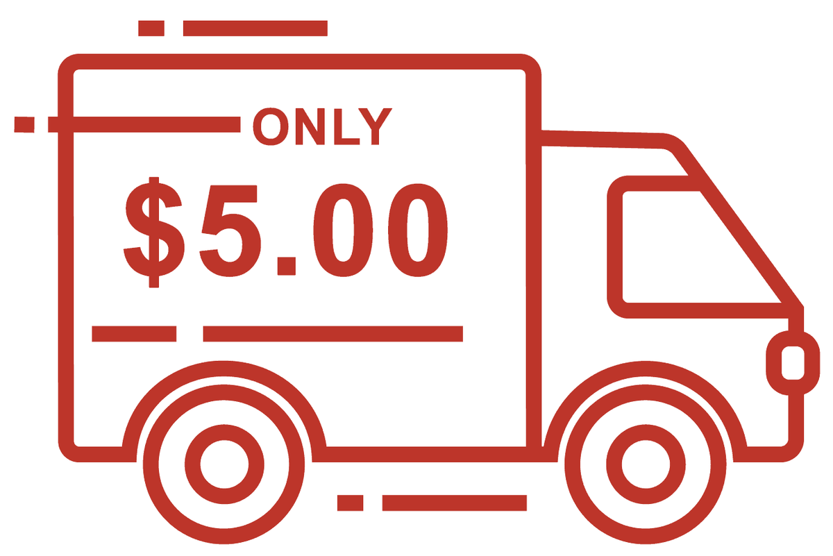 Just $5.00 Shipping in the USA*