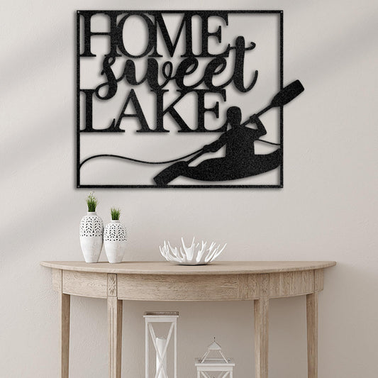 Kayaking Quote Metal Wall Art Custom Decor