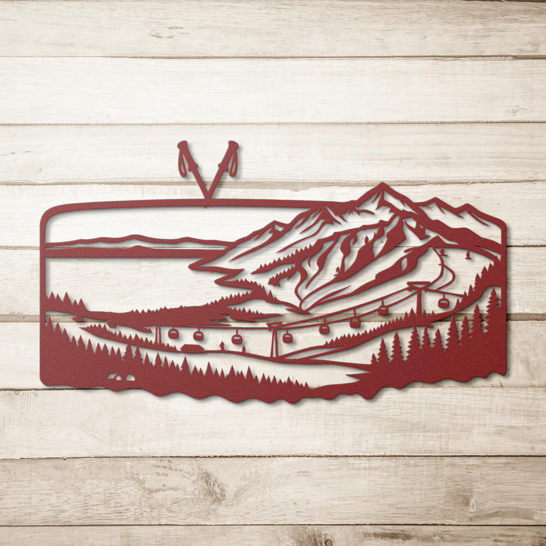 Lake_Resort_Metal_Wall_Art_Red_Simple_Wood_BKGD_Mockup.png