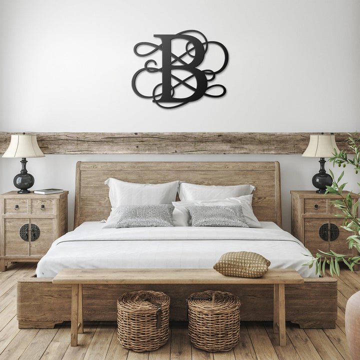 Letter B, Elaborate Letter Metal Wall Art