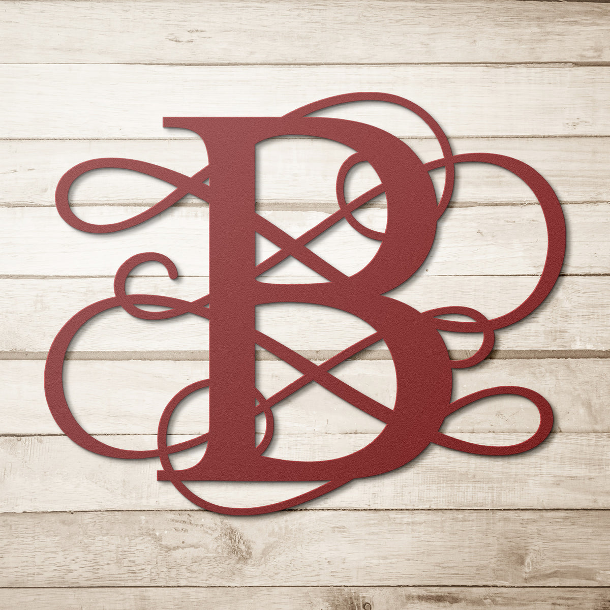 Letter B, Elaborate Letter Metal Wall Art