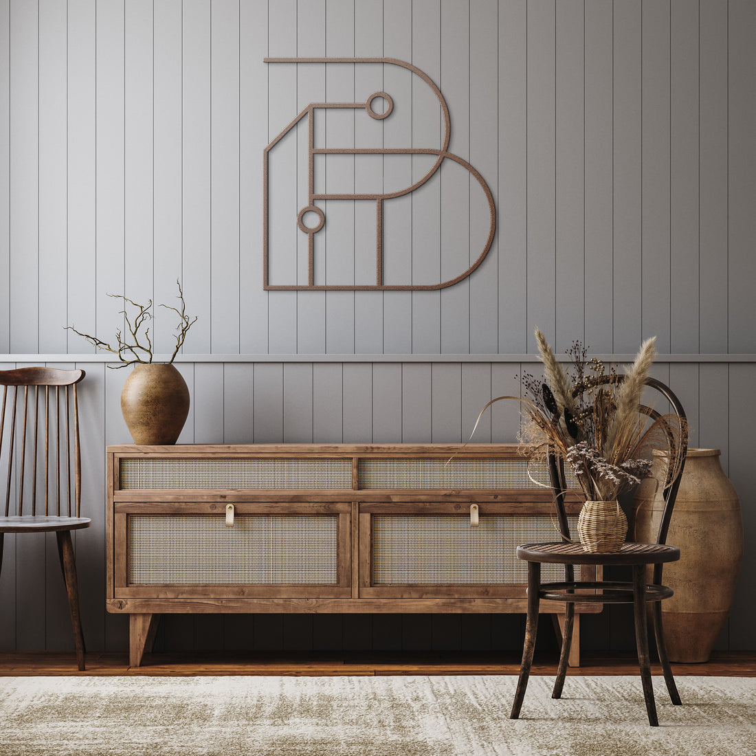 Letter B, Geometrical Letter - Country Proud USA