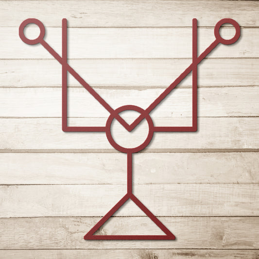 Letter Y, Geometrical Letter Metal Wall Art