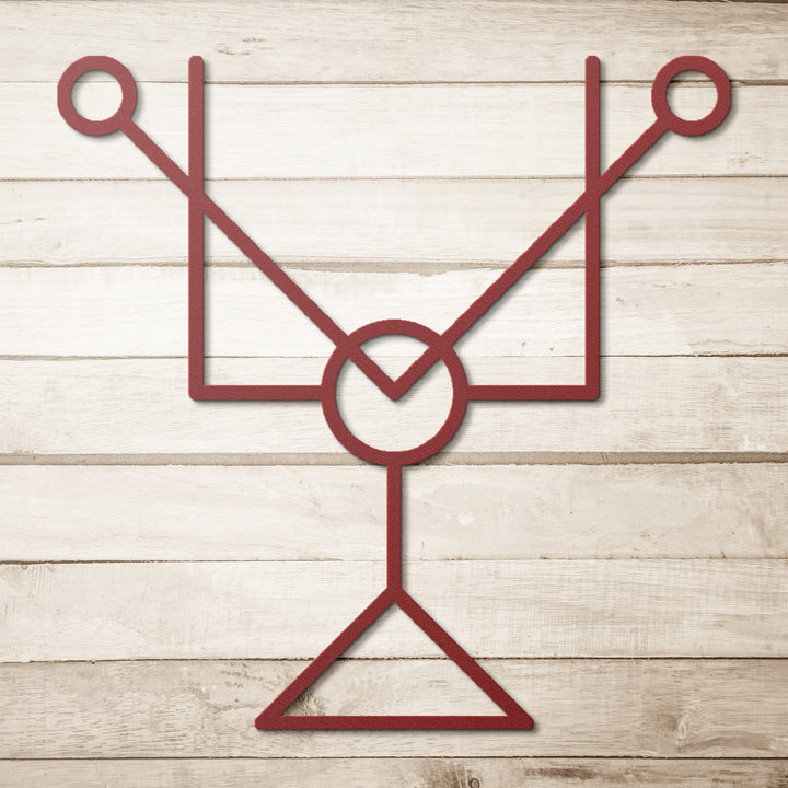 Letter Y, Geometrical Letter Metal Wall Art