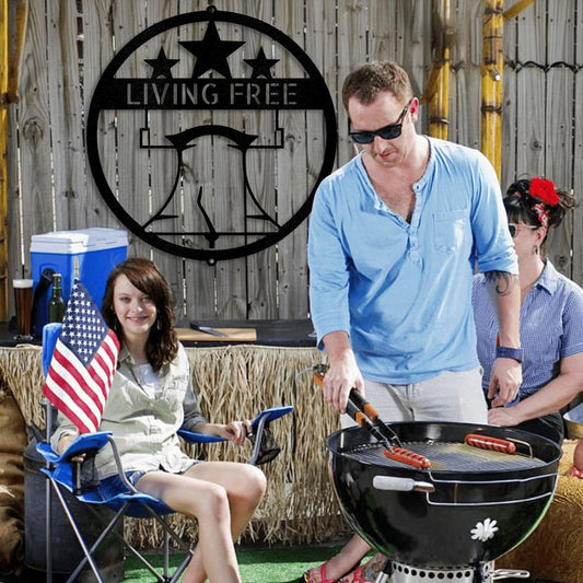 Liberty Bell  Monogram Metal Wall Art Decor