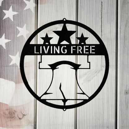 Liberty Bell  Monogram Metal Wall Art Decor