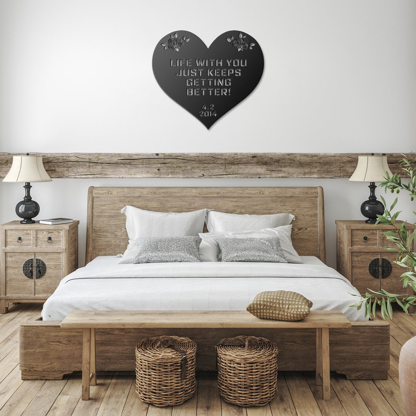 Life Keeps Getting Better Anniversary Love Metal Wall Art