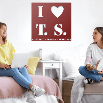 I Heart T. S. Message, Name or Date - Country Proud USA