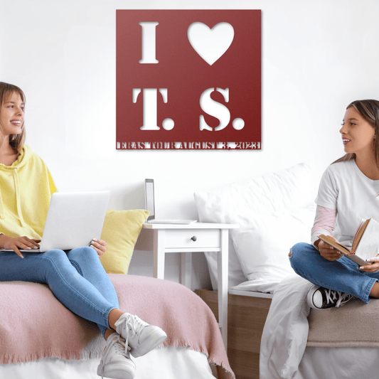 I Heart T. S. Message, Name or Date - Country Proud USA