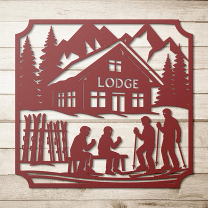 Lunch_at_the_Lodge_Metal_Wall_Art_Red_Simple_Wood_BKGD_Mockup.png