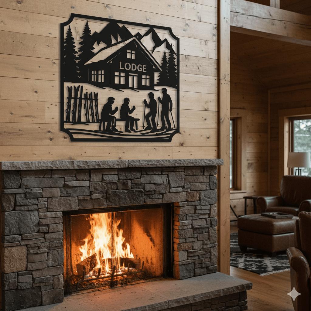 Lunch at the Lodge Metal Wall Art - Country Proud USA