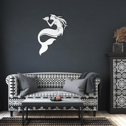 Mermaid_with_Conch_Shell_Metal_Wall_Art_White_Dark_Living_Room_Mockup