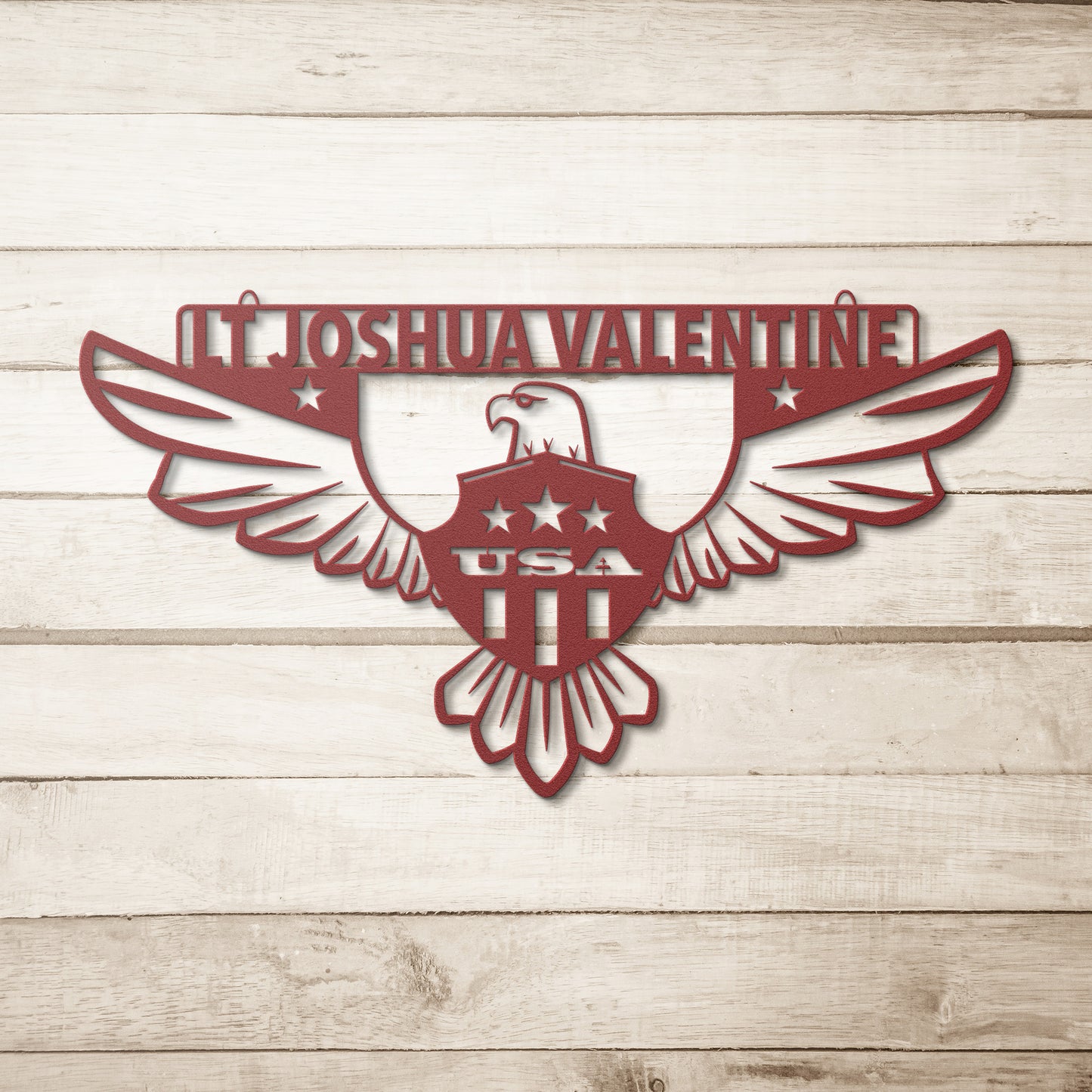 Military Name and Rank - Country Proud USA