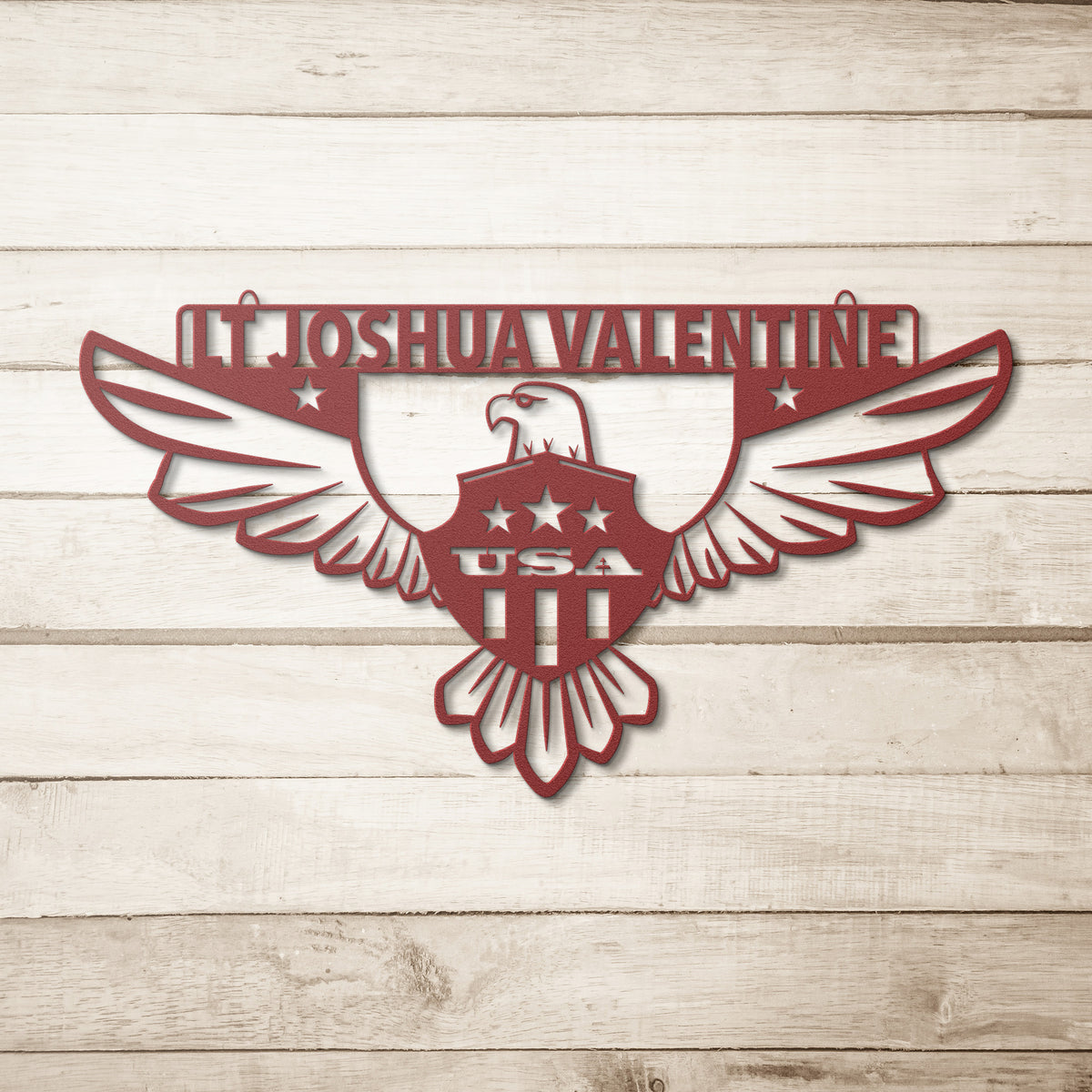 Military Name and Rank - Country Proud USA