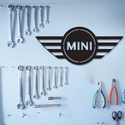 Mini Cooper Logo Metal Wall Art - Country Proud USA