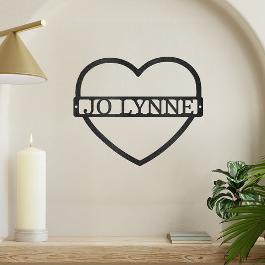 Mother's Love Metal Wall Art Monogram Custom Decor