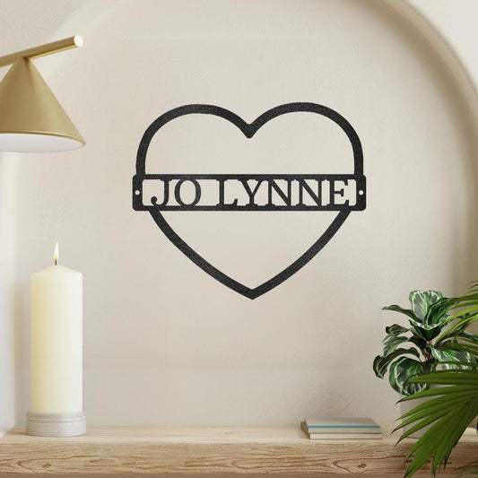 Mother's Love Metal Wall Art Monogram Custom Decor