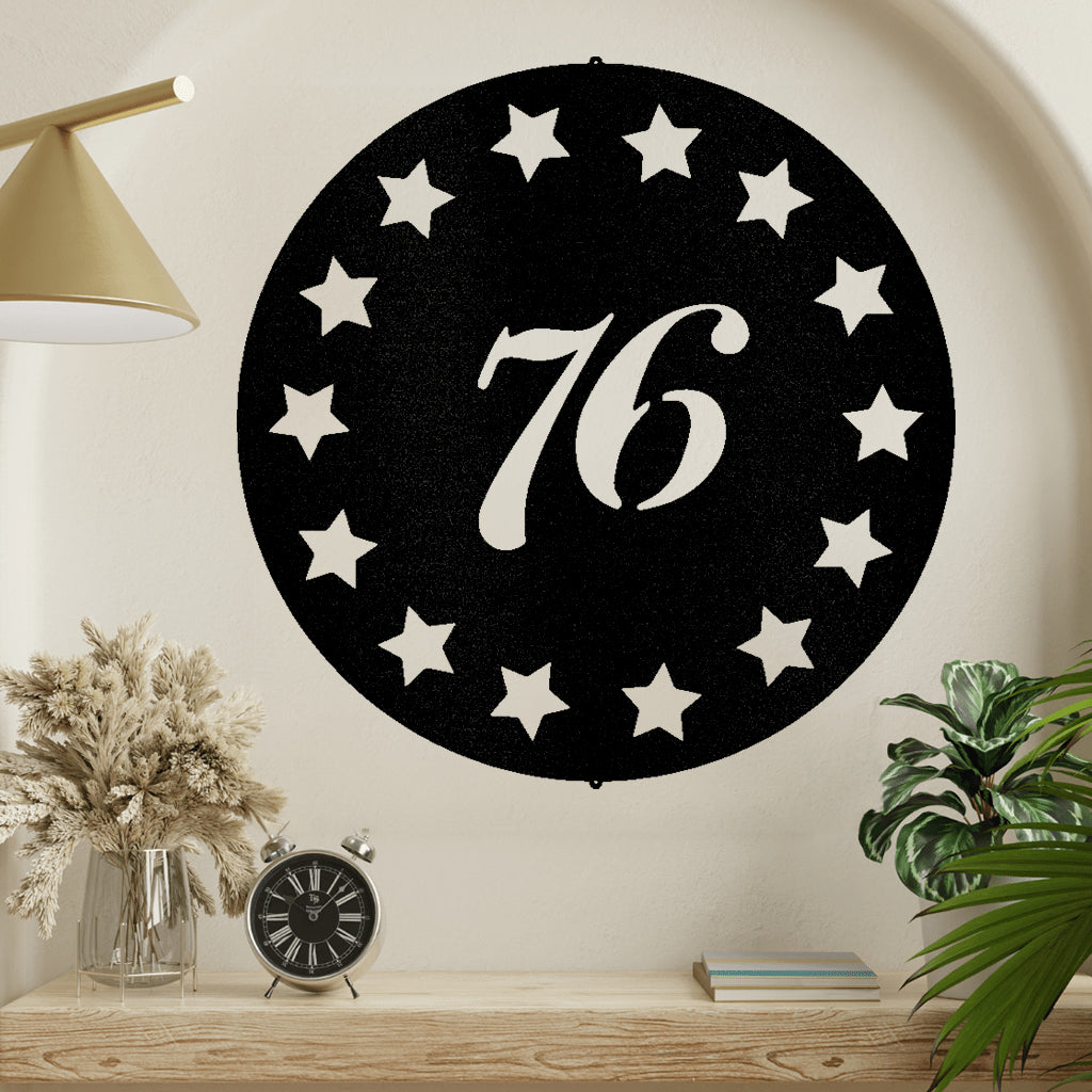 Old School 76 Metal Wall Art Classic Art Piece