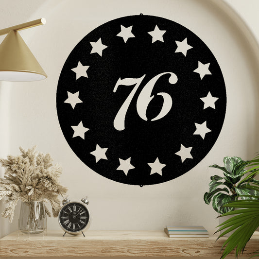Old School 76 Metal Wall Art Classic Art Piece