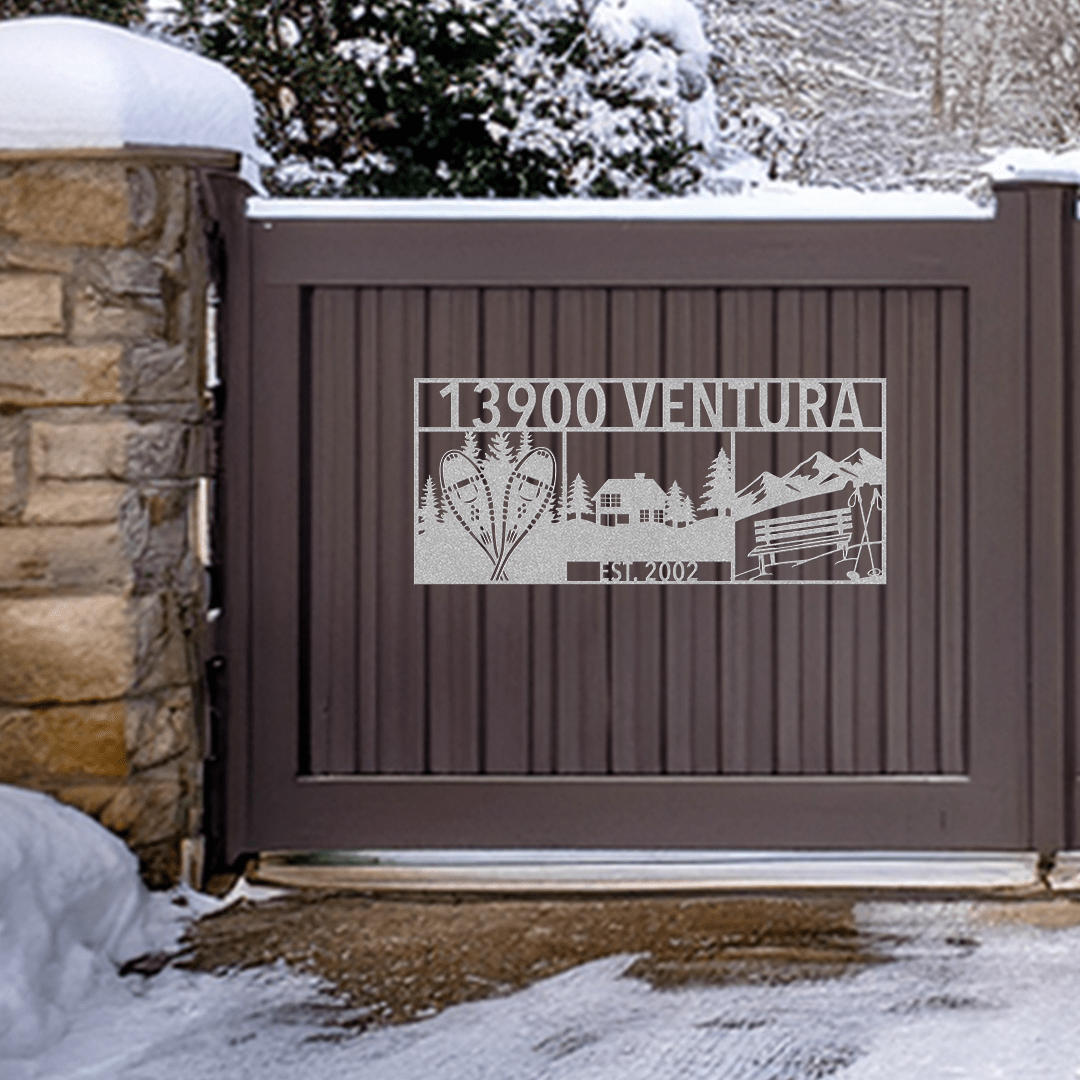 Personalized Snowbound Life Address Sign