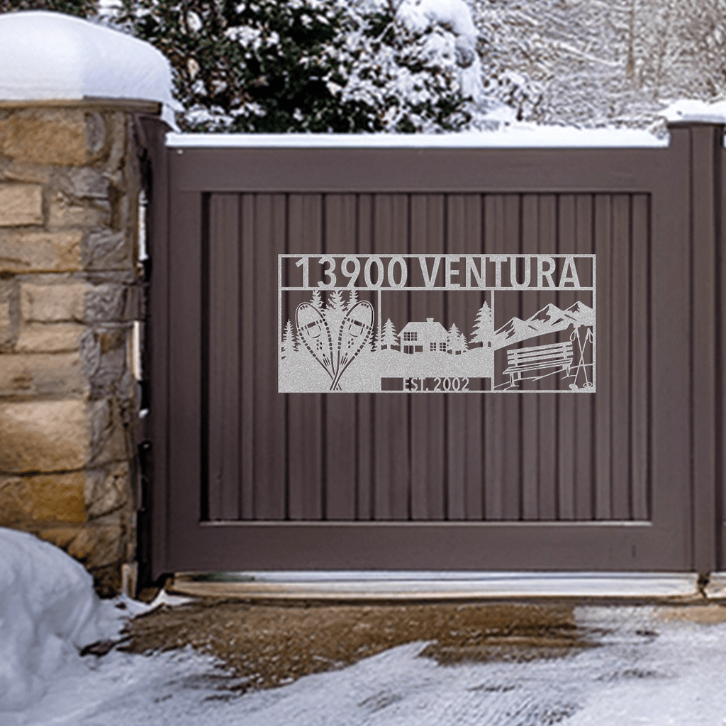 Personalized Snowbound Life Address Sign