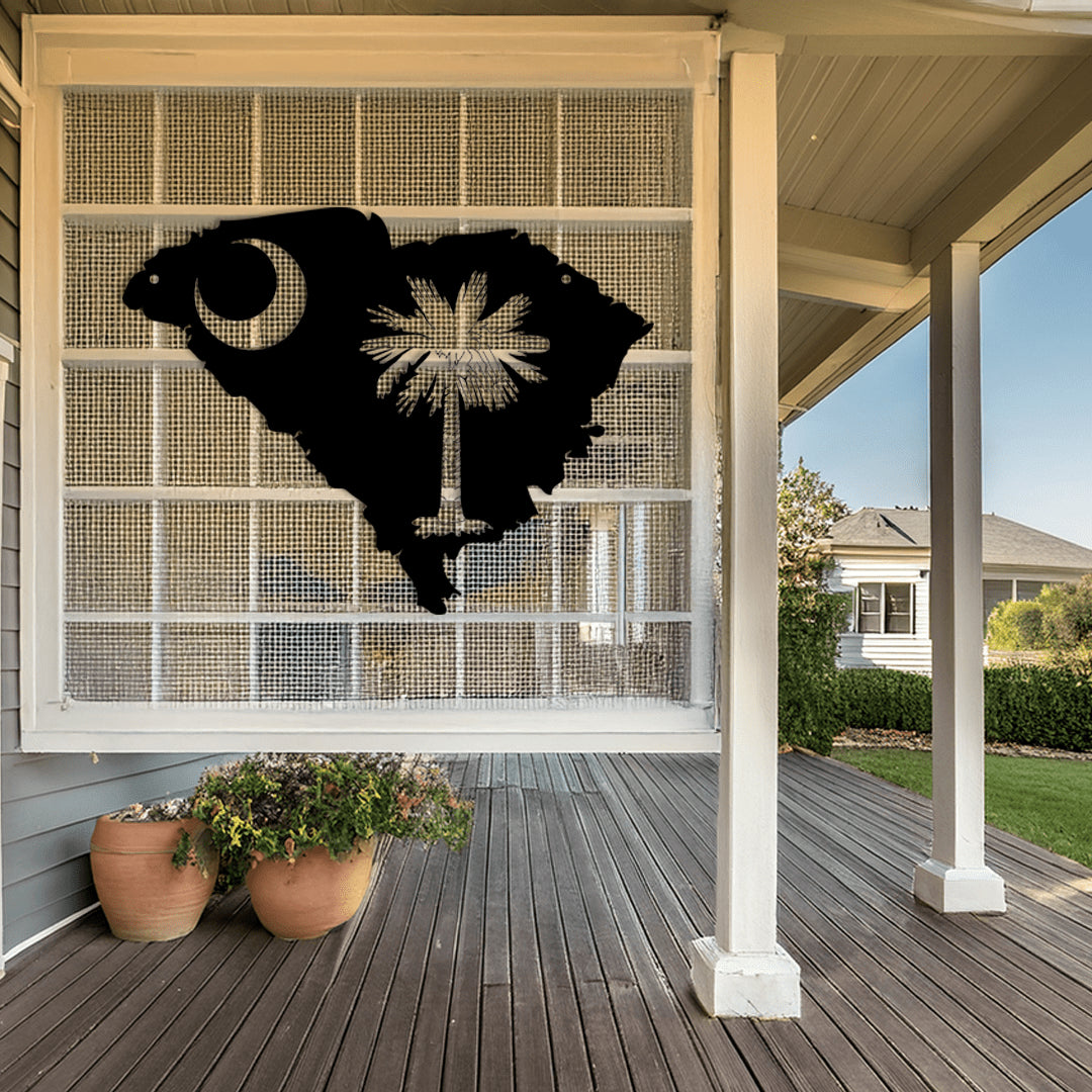 Palmetto State So. Carolina Metal Decor - Country Proud USA