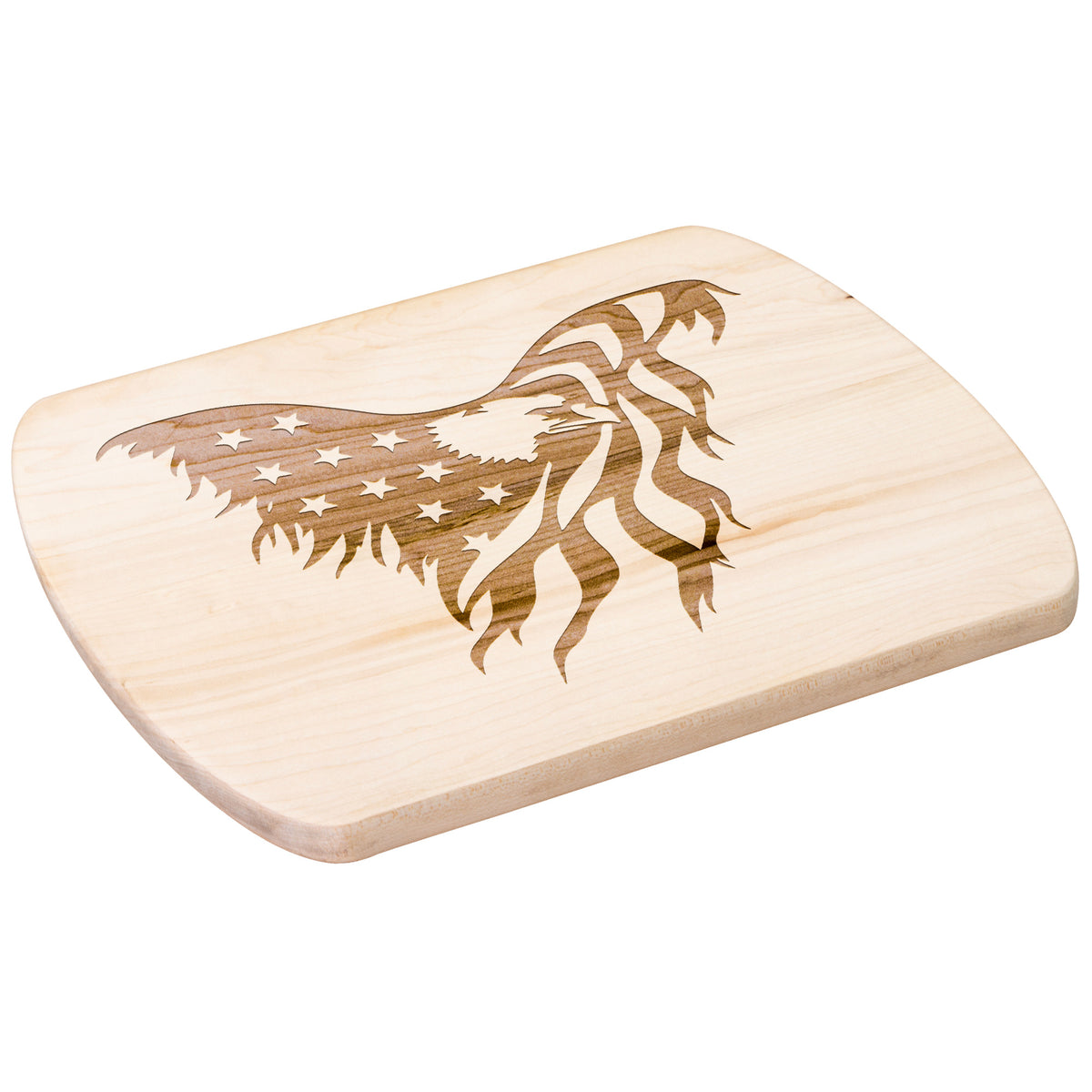 Patriotic American Eagle Hardwood Oval Cutting Board - Country Proud USA