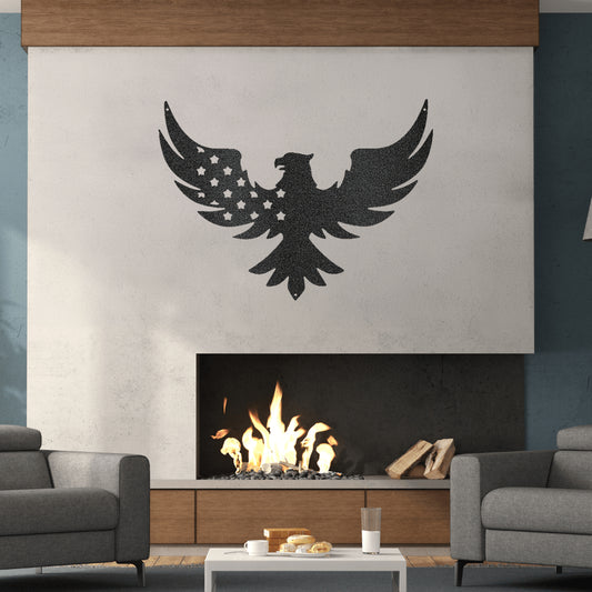 Patriotic Eagle Metal Wall Art Classic Art Piece