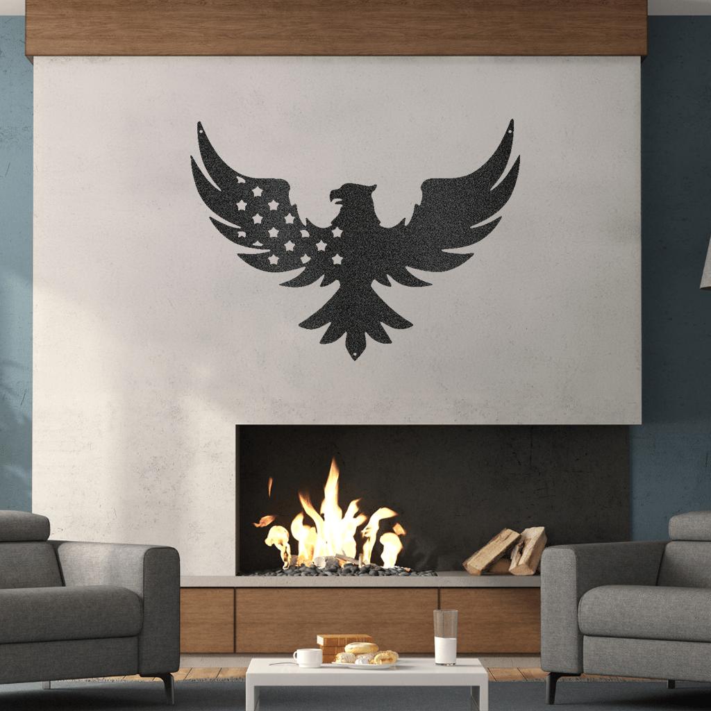Patriotic Eagle Metal Wall Art Classic Art Piece