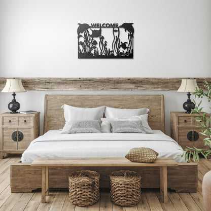 Personalized_Ocean_Aquarium_Scene_Black_Farmhouse_Bedroom_Mockup