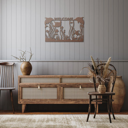 Personalized_Ocean_Aquarium_Scene_Copper_Rustic_Hallway_Mockup
