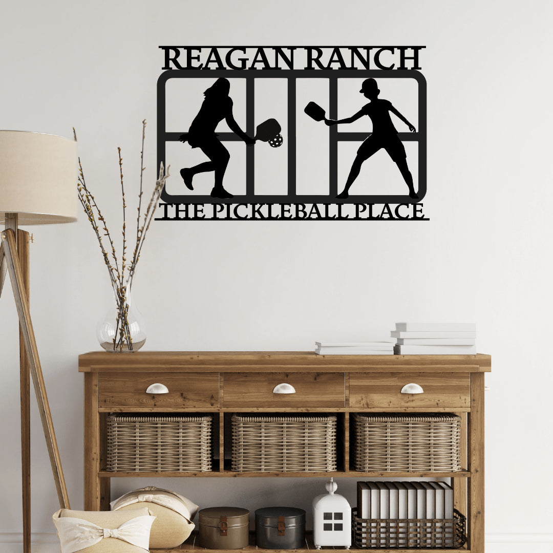 Pickleball Match Play Metal Decor - Country Proud USA