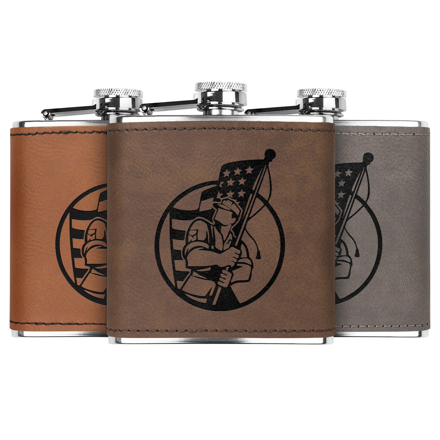 Proud Veteran Stainless Steel Flask Gift