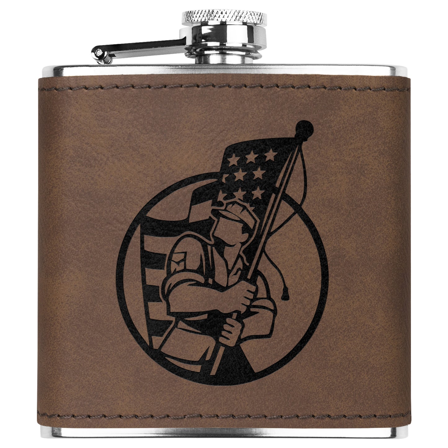 Proud Veteran Stainless Steel Flask - Country Proud USA