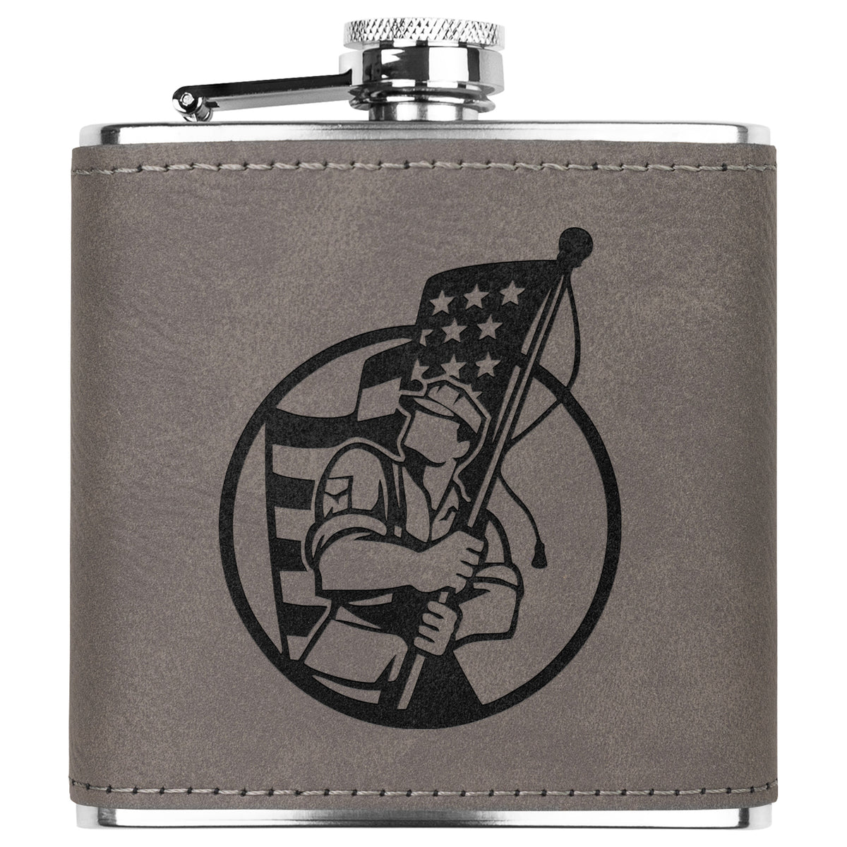 Proud Veteran Stainless Steel Flask Gift