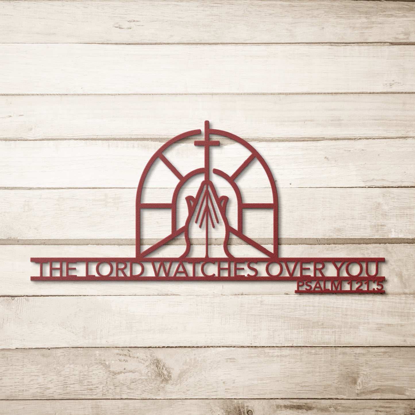 Psalm 121:5 The Lord Watches Over You Metal Wall Art