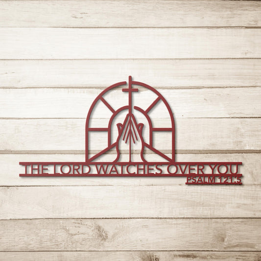 Psalm 121:5 The Lord Watches Over You Metal Wall Art