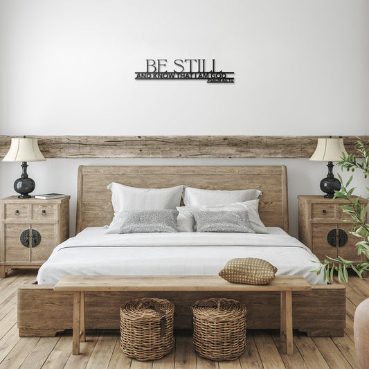 Psalm 46:10 Be Still and Know I Am God Metal Wall Art