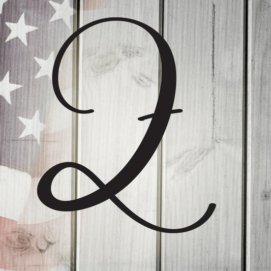 Script Letter Z, Your Initial Metal Wall Art