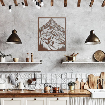 Ski_Adventure_Mountain_Scene_Metal_Wall__Copper_Rustic_Kitchen_Mockup.png
