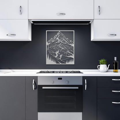 Ski_Adventure_Mountain_Scene_Metal_Wall__Silver_Dark_Kitchen_Mockup.png