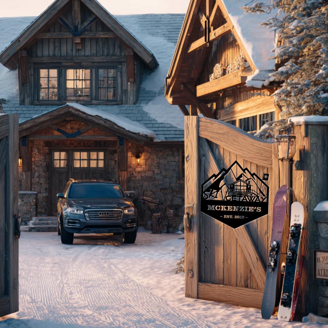 Ski Getaway Custom Metal Wall Art - Country Proud USA