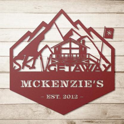 Personalized_Mountain_Cabin_Metal_Wall_A_Red_Simple_Wood_BKGD_Mockup.png