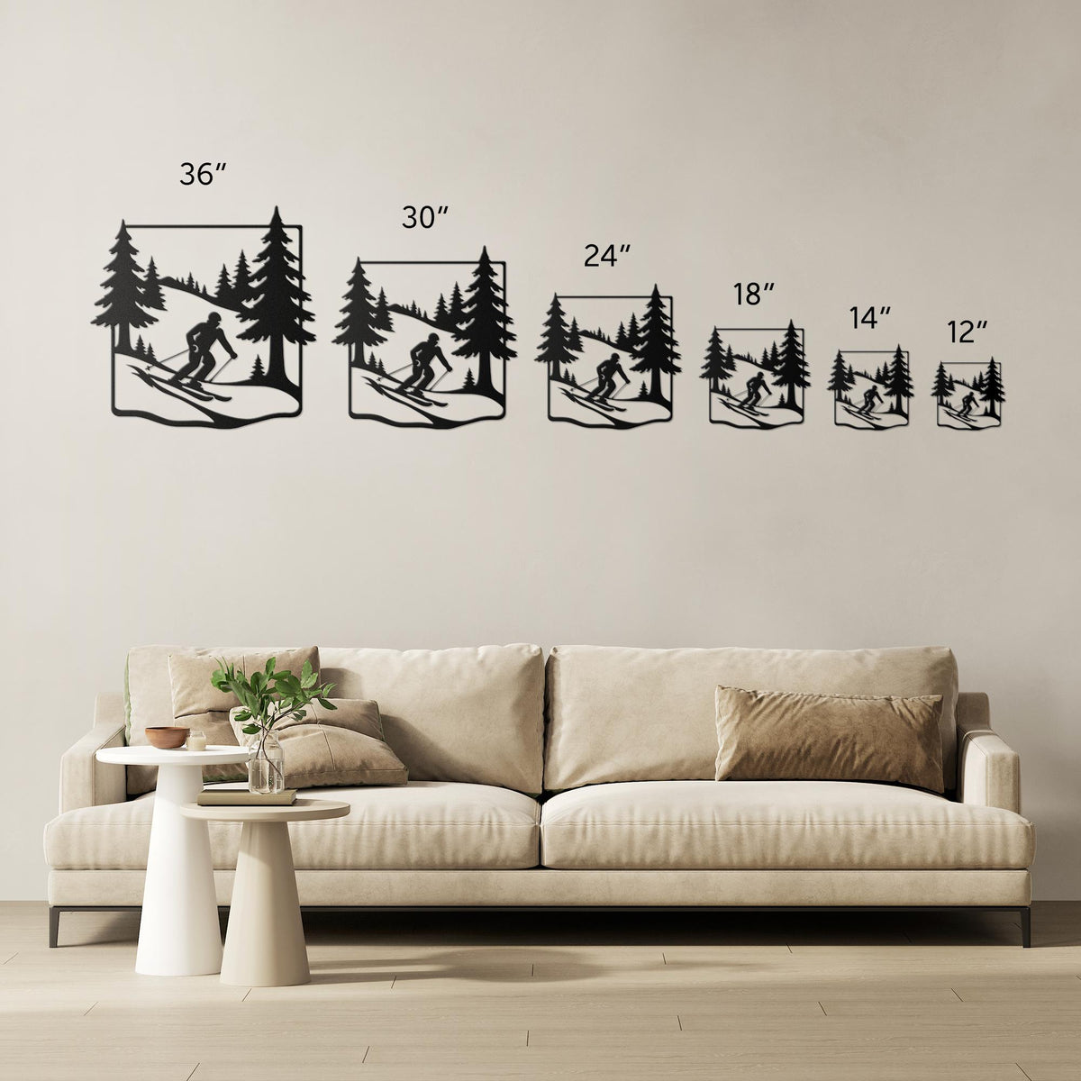 Skier_in_Pine_Forest_Metal_Wall_Art_Size_Options_Mockup.png