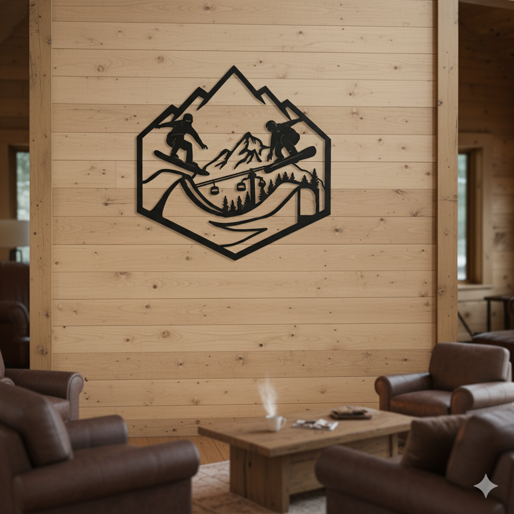 Snowboard Jumpers Metal Wall Art - Country Proud USA