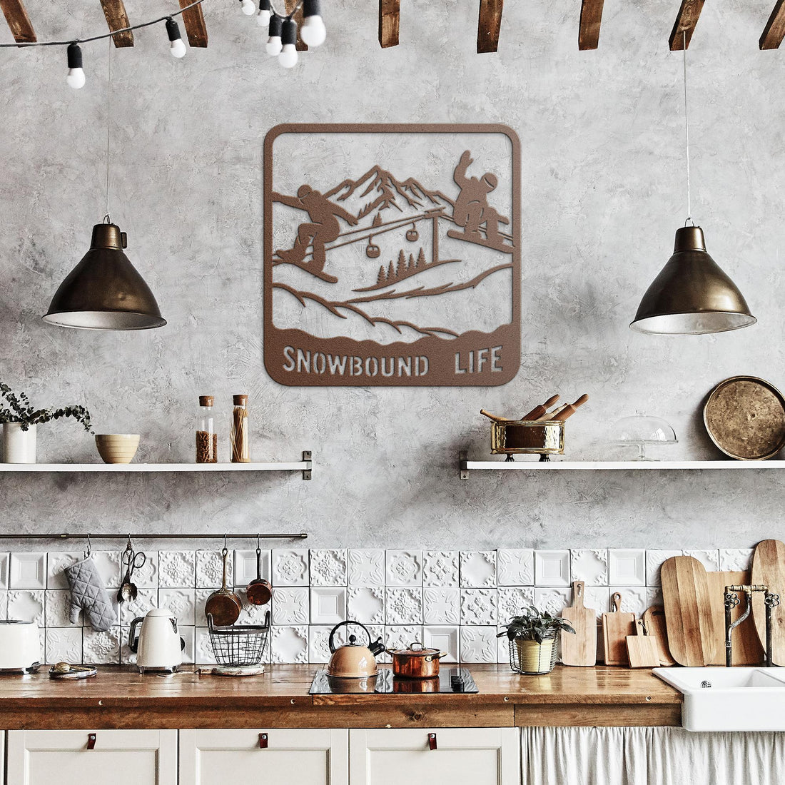 Snowbound_Life_Metal_Wall_Art_Copper_Rustic_Kitchen_Mockup.png